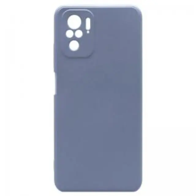 Θήκη Liquid Silicon inos Xiaomi Poco M5S/ Redmi Note 10/ 10S L-Cover Γκρι-Μπλε N55566 3