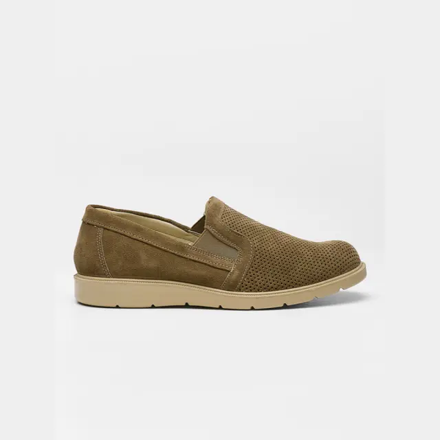Imac Μοκασίνια-Loafers Ανδρικό δέρμα Nubuck Καφέ IMA/751050 TORTORA