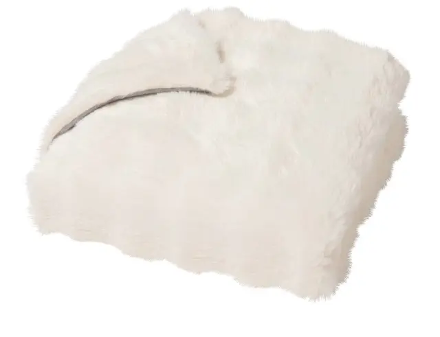 Κουβέρτα Mounty Douceur d'intérieur με εσωτερική επένδυση fleece και διαστάσεις 125x150cm - White 1612838 2