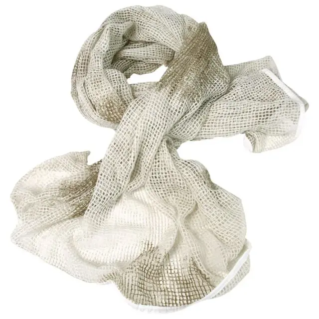 MIL-TEC WHITE NET SCARF PES- Κασκόλ -δίχτυ παραλλαγή χιονιού - 00-White-Λευκό