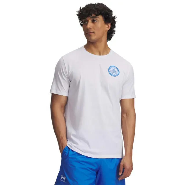 Under Armour Men's Club Shortsleeve T-Shirt Άσπρο 6005612-100 (Under Armour) - Medium