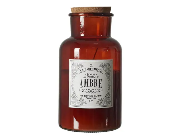 Αρωματικό κερί Apothecary Home Deco Factory με διάρκεια καύσης 110 ώρες, άρωμα Amber και διαστάσεις 14x25.5cm BO0140 2