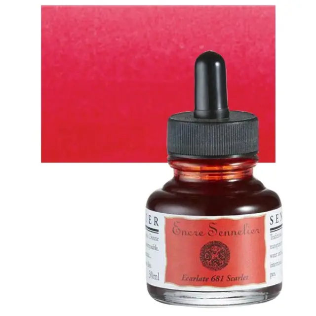 Μελάνι Sennelier - 681 Scarlet - 30ml