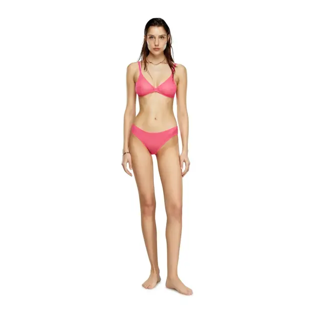 Diesel Γυναικείο Σουτιέν Τρίγωνο Musa Stretchy Mesh, Χρώμα Ροζ - S 3