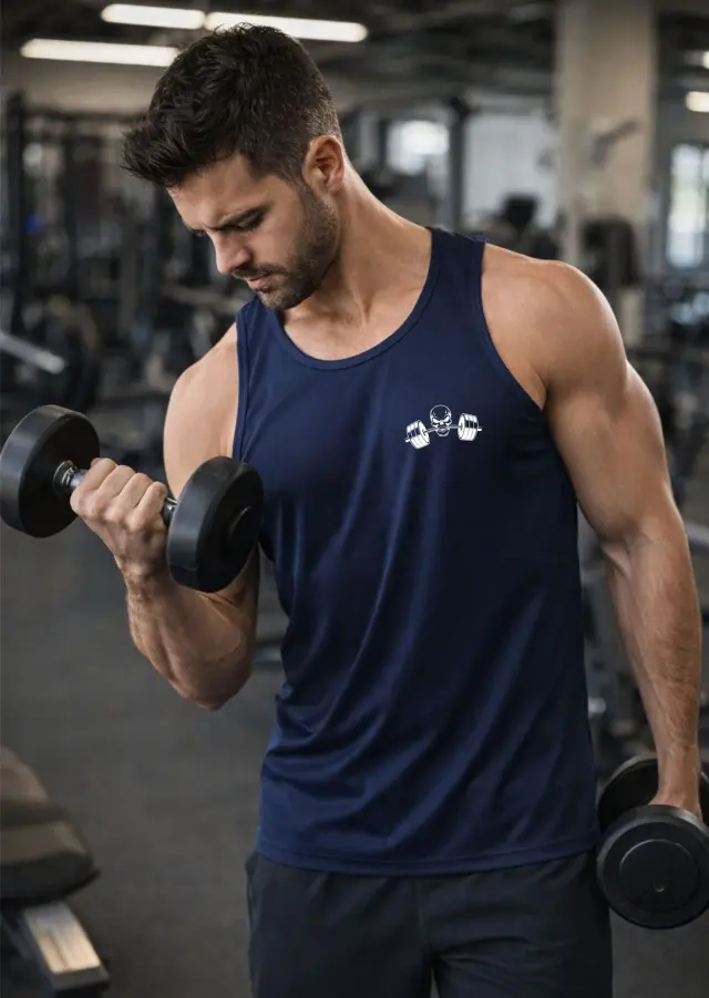 Αμάνικο Noshame® Navy Dry Fit - 182607 - XXL