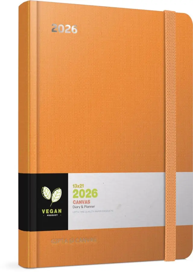 Ημερολόγιο 2026 Canvas Ημερήσιο 17x24 Πορτοκαλί / 626-1217-84 (Unipap)
