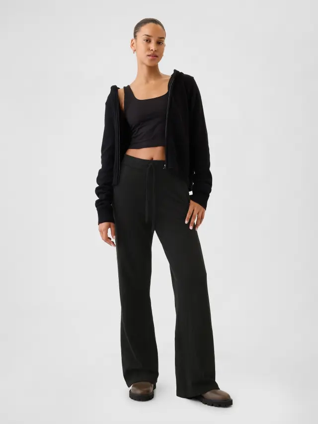 Μαύρο CashSoft Παντελόνι Πλεκτό Black - XL