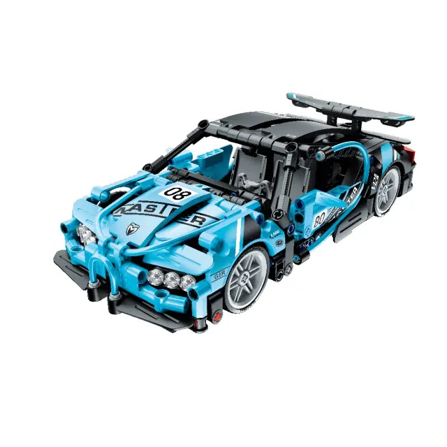 Mechanical Master® Pull Back Blue Racer 507pcs