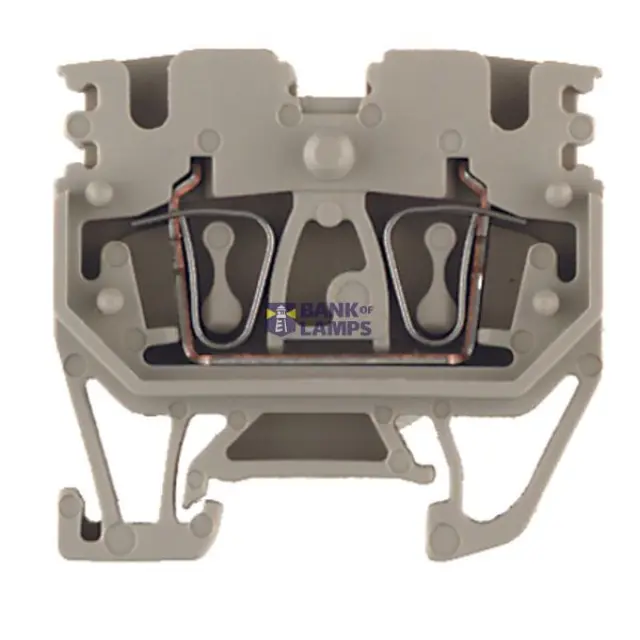 Z-series, Feed-through terminal, Rated cross-section: 2.5 mm², Tension-clamp connection, dark beige