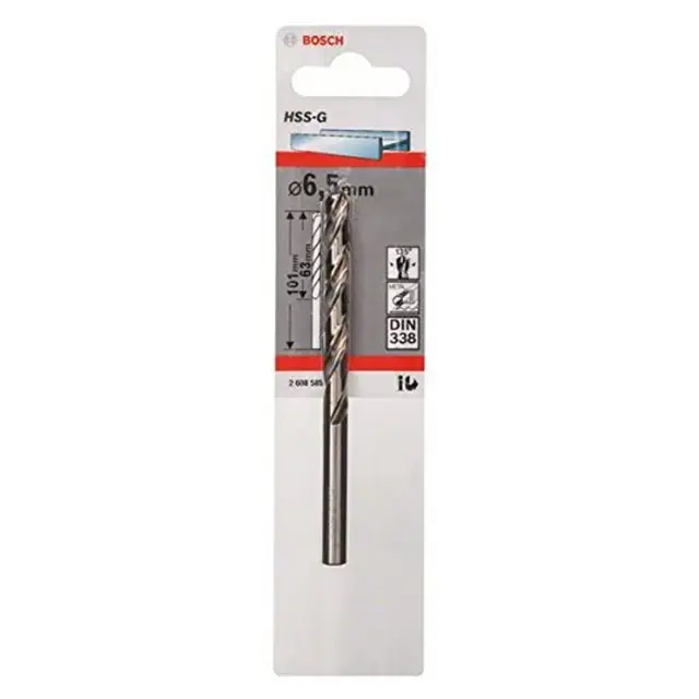Τρυπάνι Ελικοειδές HSS-G Σιδήρου BOSCH 6.5mm