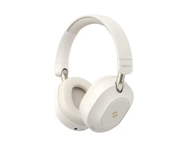 Havit H668BT - BT cordless headphones, beige