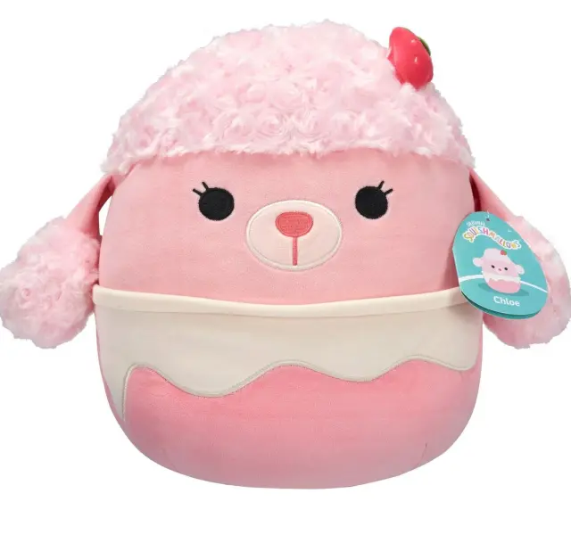 Λούτρινο Squishmallows Chloe the Strawberry Poodle, CHLOE ΤΟ POODLE 41εκ JWSQ4198-H