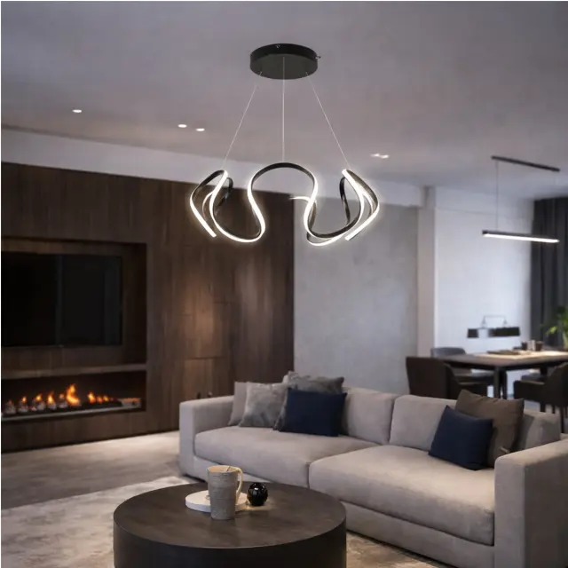 VenCore Nuvia White - Μοντέρνο Κρεμαστό Φωτιστικό Οροφής LED 45W Λευκό Αλουμίνιο με Ρυθμιζόμενο CCT Λευκό - Ημέρας - Θερμό & Χειριστήριο - Φ48 x Υ18cm (7741-20032) 2