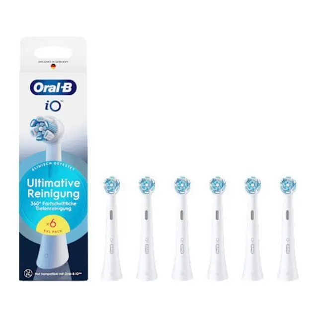 Oral-B Ανταλλακτικές Κεφαλές για Ηλεκτρική Οδοντόβουρτσα iO Ultimate Clean 6pack White