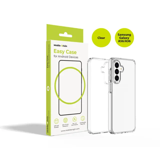 Mobile Origin Easy Case, Clear - Samsung Galaxy A56/A36