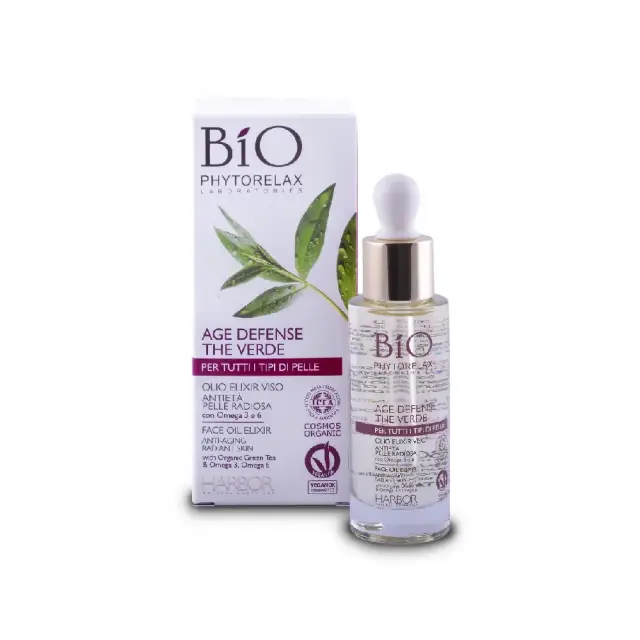 Phytorelax Age Defense The Green Oil Elixir Face Anti-Age Skin Radiant Έλαιο Αντιγήρανσης & Λάμψης με Πράσινο Τσάι 30ml