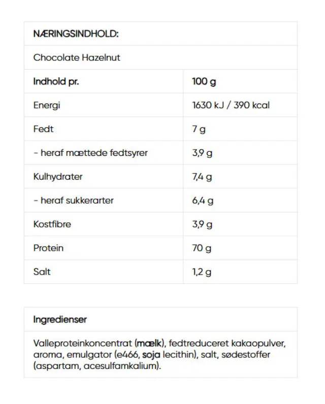 Wispy Whey Protein Chocolate Hazelnut, 1000 g 2