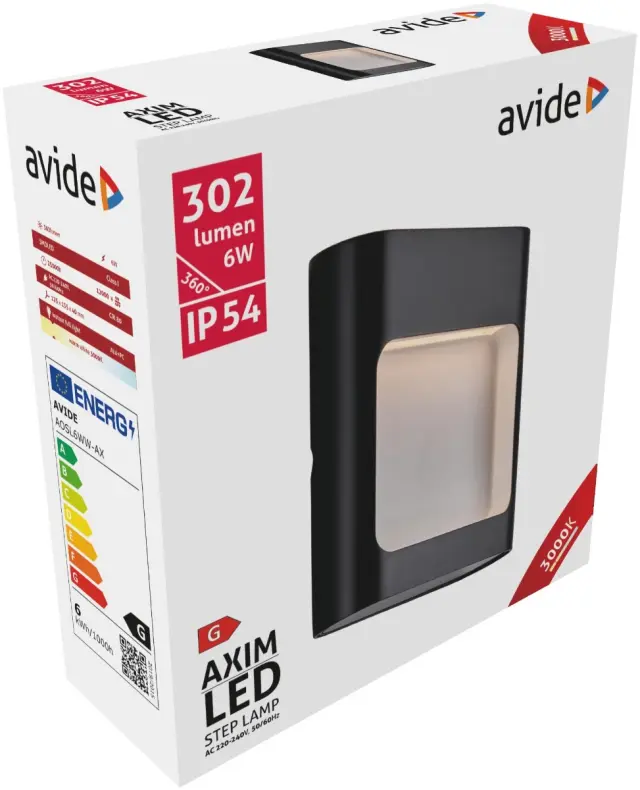 Avide Εξωτερικό Φώς Σκάλας Axim LED 6W Θερμό 3000K IP54 15.001.0805 2