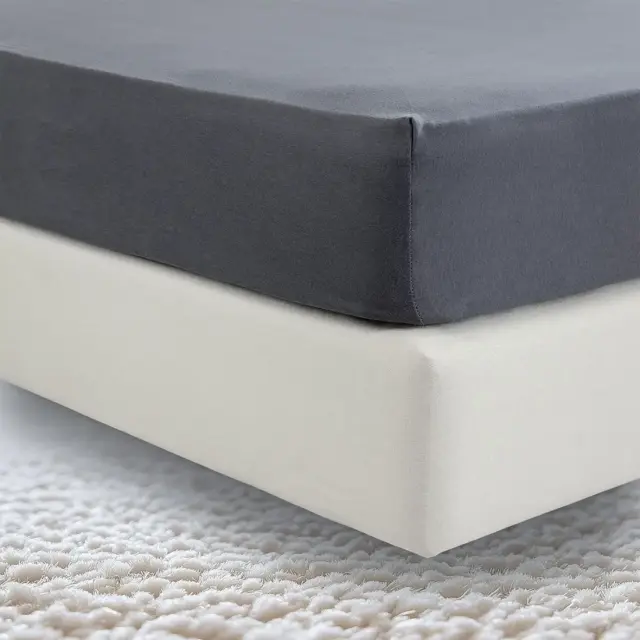 Σεντόνι με λάστιχο Jersey 100x200+40 Charcoal Grey La Luna 5510113