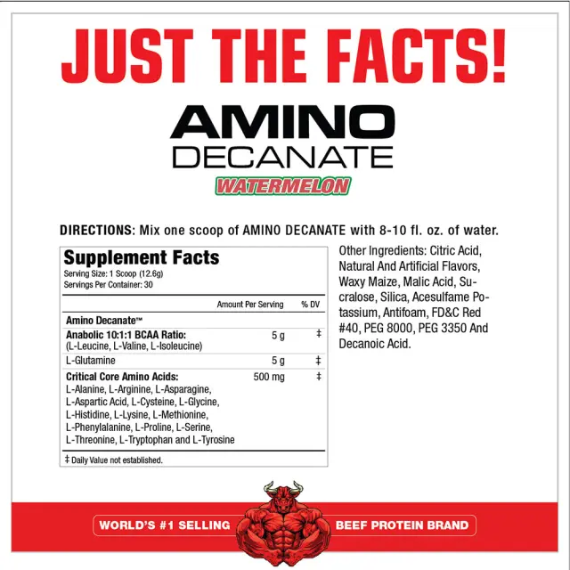 MuscleMeds Amino Decanate Watermelon, 360 g 2
