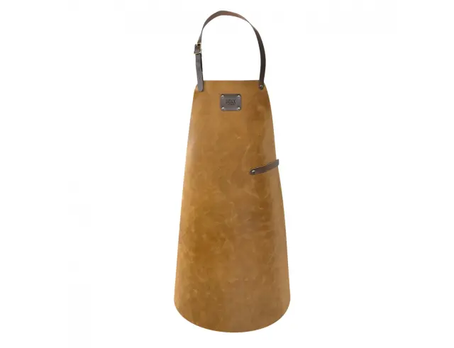 Δερμάτινη Ποδιά Λαιμού Doxx Amsterdam Rustic Leather Apron με ρυθμιζόμενα λουράκια και διαστάσεις 80x58cm - SandRL.AP-001-SAND