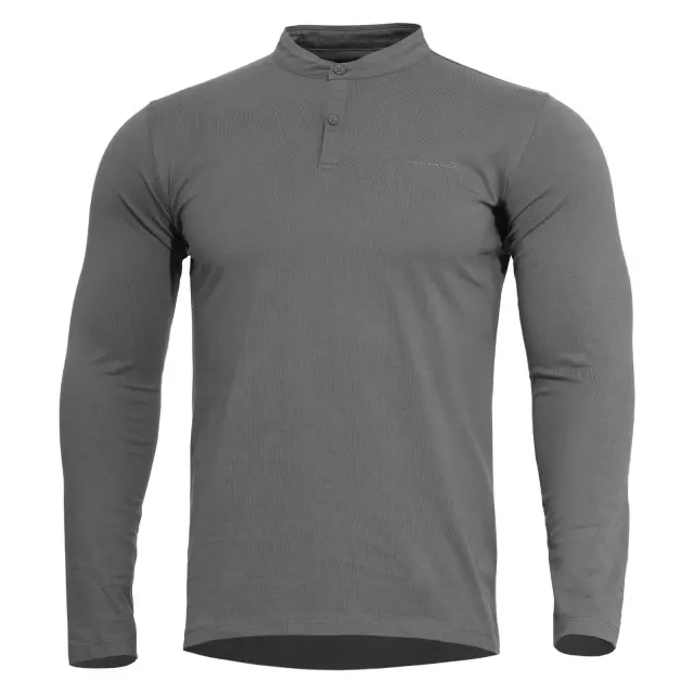 Pentagon Romeo 2.0 Henley Shirt-Μπλούζα για Τακτική -Καθημερινή Χρήση - 08WG-Wolf Grey-Γκρί Ανοιχτό