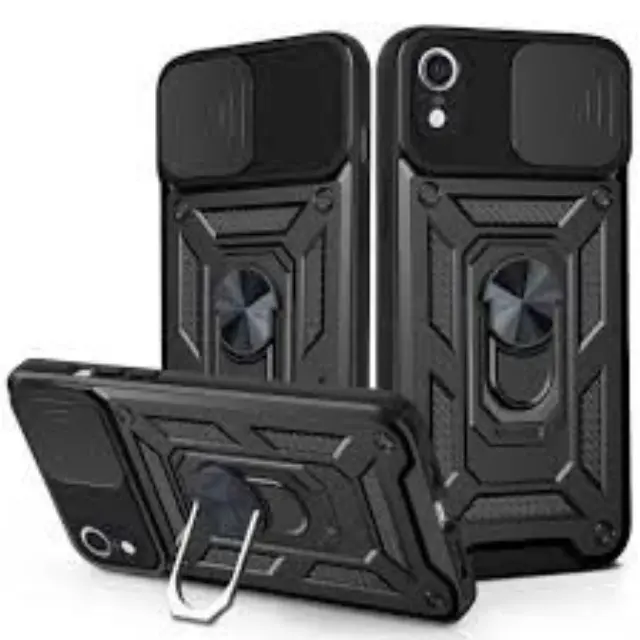 Techsuit® Shield Back Cover Πλαστικό / Σιλικόνης για iPhone XR-Μαύρο 2