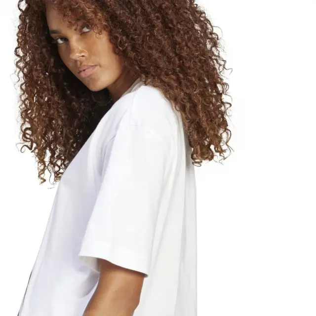 adidas Essentials Big Logo Boyfriend T-Shirt (JG8737-White) - Λευκό 2