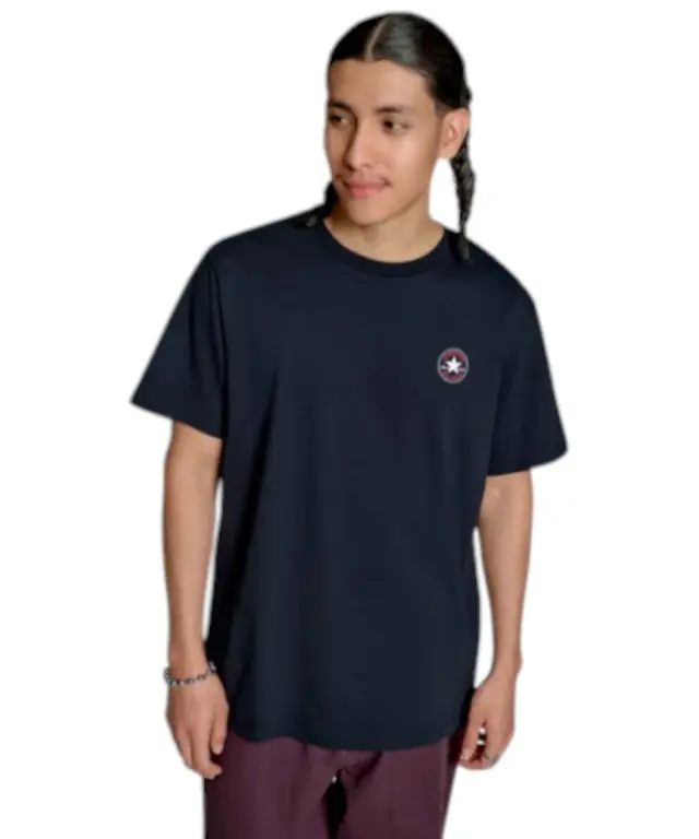 Converse - Ανδρικό T‑shirt Chuck Print Tee Standar Fit CVM5T565-001 Μαύρο - XS