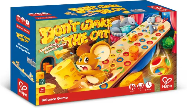 Hape Early Explorer Ξύλινο Balance Don't Wake Up The Cat