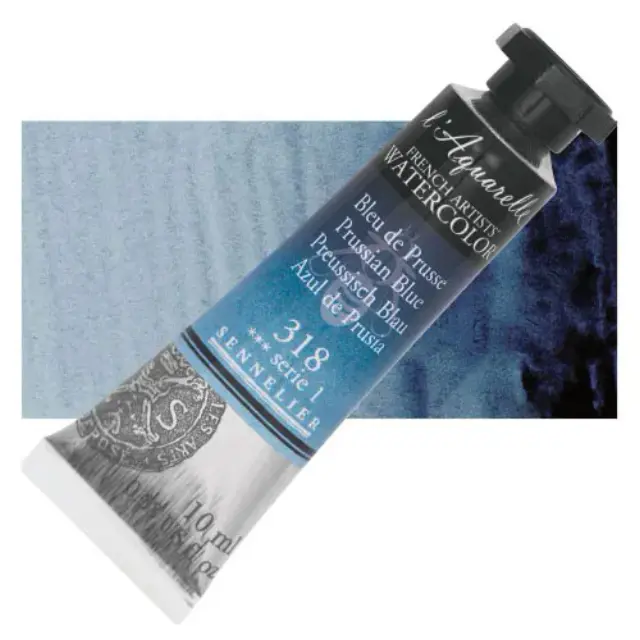 Χρώμα Ακουαρέλας Sennelier l Aquarelle Σωληνάριο 10ml - 318 Prussian Blue