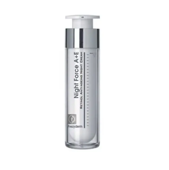 Frezyderm| Night Force A+E Cream | Αντιγηραντική Κρέμα Νύχτας για Πρόσωπο & Λαιμό με Ρετινόλη και Βιταμίνη Ε | 50ml