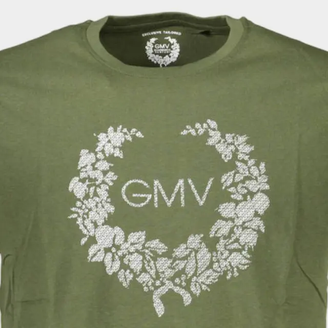 T-Shirt Gian Marco Venturi AU00783-ATTILIO_VERDE_MILITARY-GREEN Πράσινο - 2XL 3