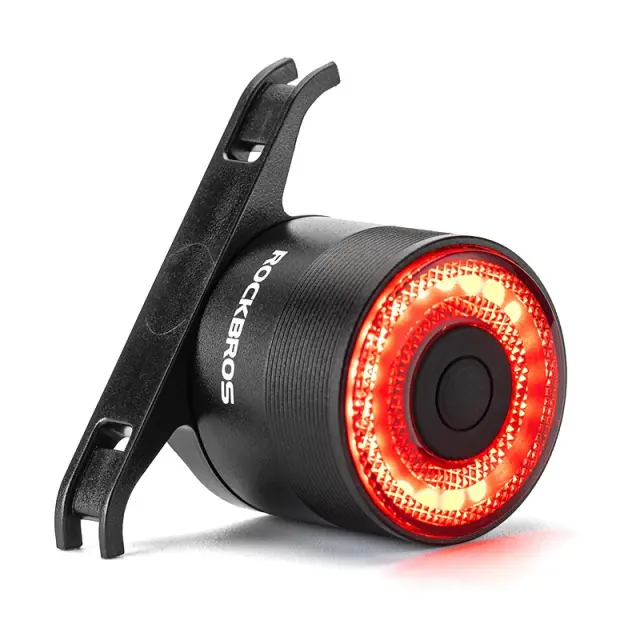 Rockbros Q3 Πίσω Φως Ποδηλάτου με Σύστημα Smart Stop - Μαύρο