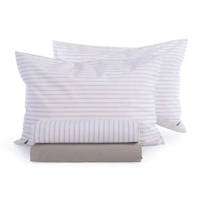 Nef-Nef Homeware Σεντόνι Nautica Coast Σετ King Size 280x270 Ecru