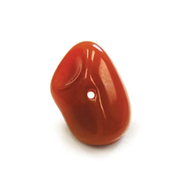 Χάντρα Γυάλινη Large Rock Cornelian 18x10mm - 5τεμ