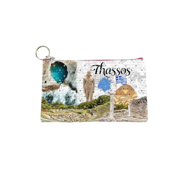 Πορτοφόλι Souvenir μπρελόκ - Σετ 10pcs - PVC - Thassos - 16*10cm - 871715