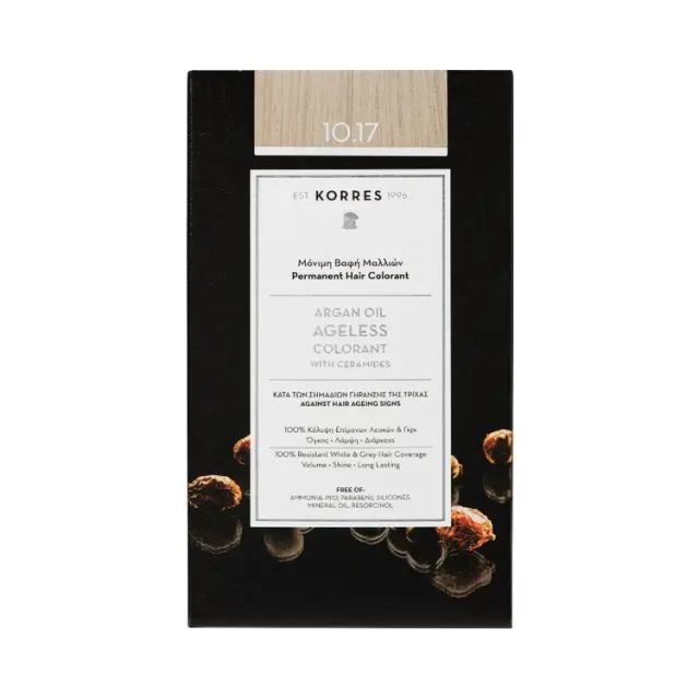 Korres | Argan Oil Advanced Colorant 10.17 | Ξανθό Πλατίνας Μπεζ