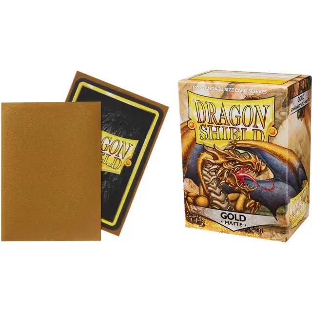 Dragon Shield Standard Sleeves - Matte Gold (100 Sleeves) 2
