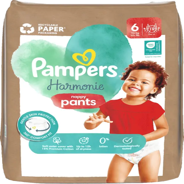 Pampers Harmonie pants jumbo pack no6 15+kg 19 τμχ 2