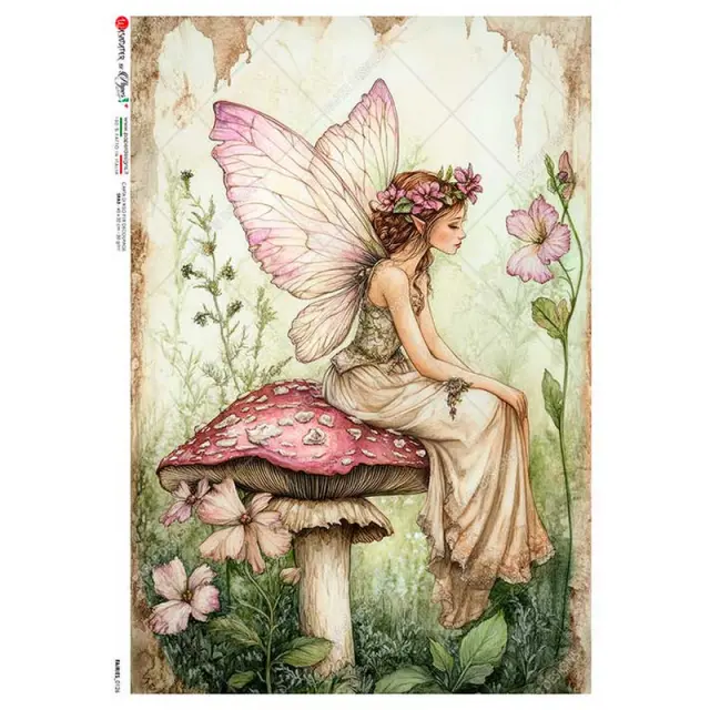 Ριζόχαρτο για Decoupage PaperD, Νεράιδα, FAIRIES_0126, A4, 21x29.7cm