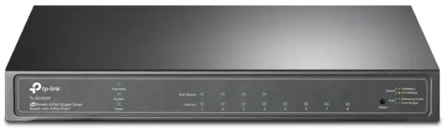 TP-Link JetStream 8-Port Gigabit Smart Switch with 4-Port PoE+ (SG2008P) (TPTL-SG2008P)