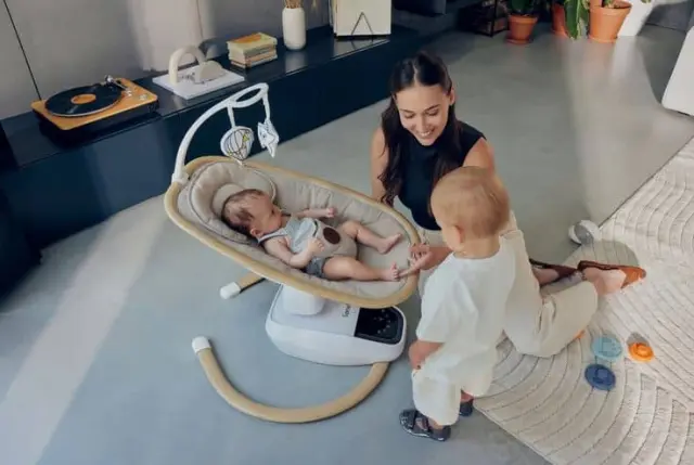 Lionelo Olivia Διαδραστικό Ηλεκτρικό Ρηλάξ 180° Beige Natural 2