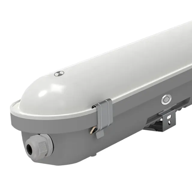 ΦΩΤΙΣΤΙΚΟ ΓΡΑΜΜΙΚΟ ΣΤΕΓΑΝΟ ΜΕ ΕΦΕΔΡΕΙΑ LED 120cm IP66 3CCT Άσπρο Γκρί
