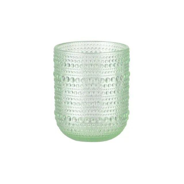 Estia Ποτήρι Νερού Χαμηλό Dots Γυάλινο 273Ml Πράσινο 2