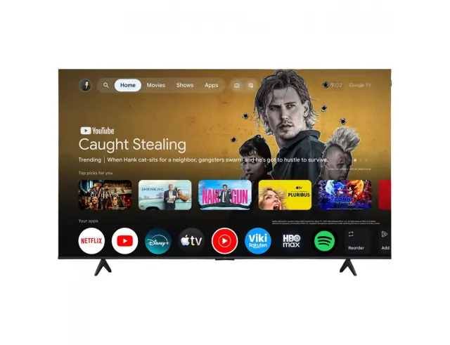 Smart TV 65'' TCL 65P7L Premium QLED - Ανάλυση 4K UHD (3840 x 2160) - AI - Dolby Vision & Atmos - HDR10+ - Δέκτες DVB-T/T2, DVB-C, DVB-S/S2 - 3x HDMI, 2x USB, Wi-Fi, Bluetooth 65P7L 3