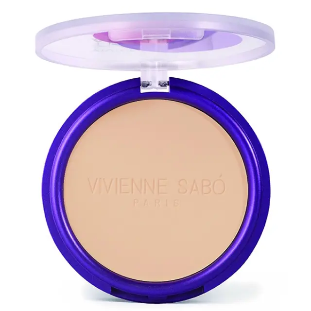 Vivienne Sabo Mattifying Pressed Powder Teinte Absolute Matte 6g | Απόχρωση 04 Grey Beige