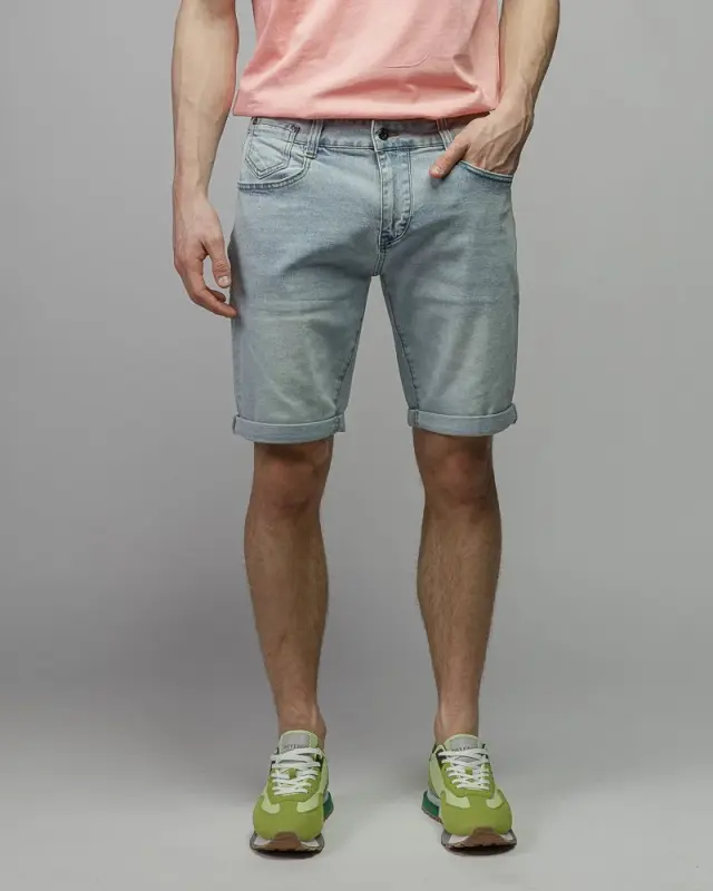 Devergo Ανδρικό FRANK 26SS0053LP3670RE105 Denim Shorts - Washed Blue - 29