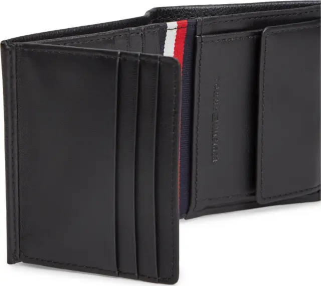 Tommy Hilfiger Ανδρικό Μικρό Κάθετο Πορτοφόλι TH Corp Μαύρο 3
