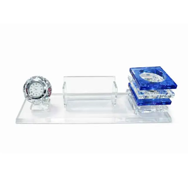 Σετ Γραφείου με Ρολόι και Θήκη Καρτών – Office Desk Set with Clock and Card Holder 22217 2